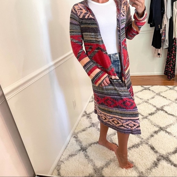 Y2K Vintage Mudd Southwestern Knit Sweater M - Picture 6 of 11